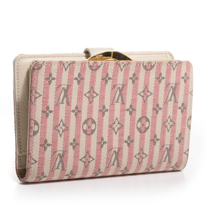 Louis Vuitton Mini Lin Croisette French Purse Wallet Rouge 3 of 7