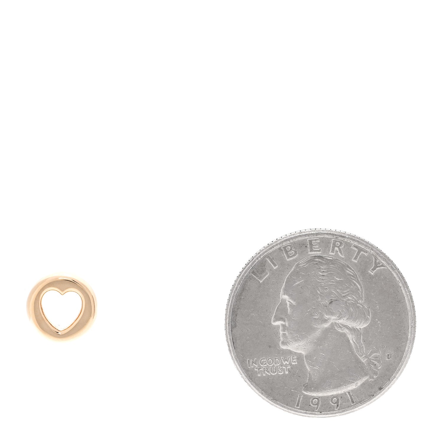 Foundrae 18K Yellow Gold Love Chubby Heart Beat Pendant 2 of 4