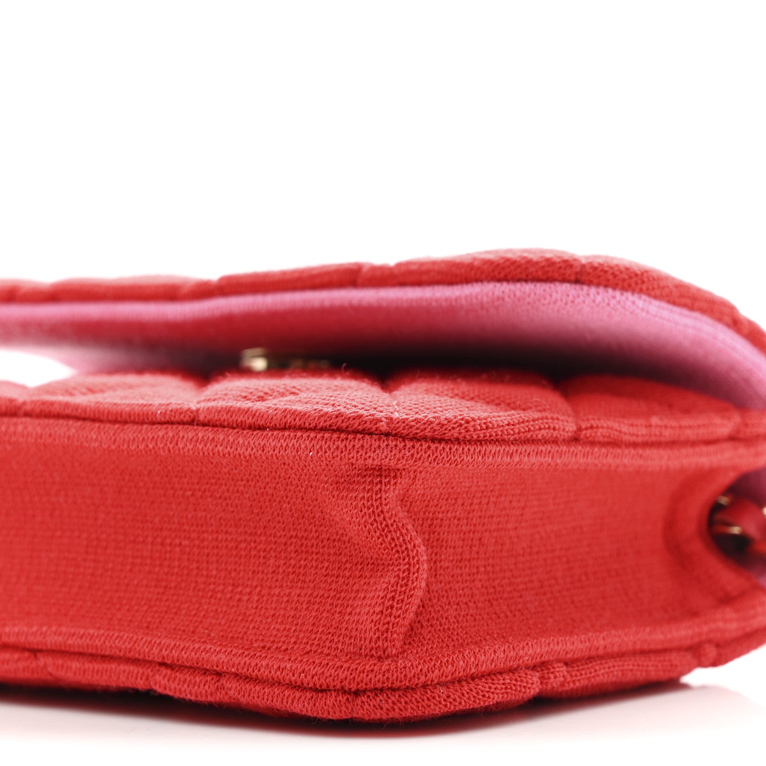 Chanel Jersey Quilted Micro Mini Flap Red 11 of 11
