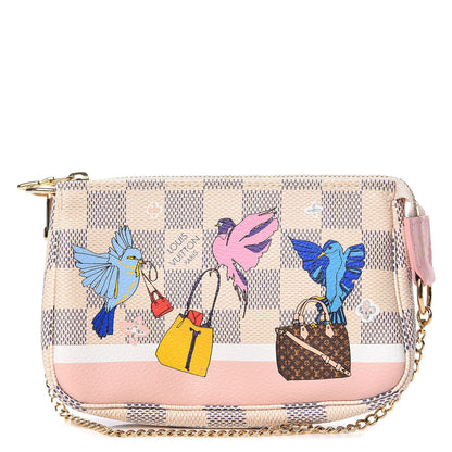 Louis Vuitton Damier Azur 2018 Christmas Animation Mini Pochette Accessories 1 of 7