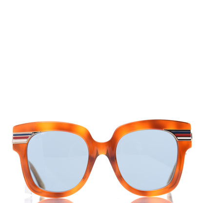 Gucci Acetate Square Frame Web GG0281/S Sunglasses Havana 2 of 7