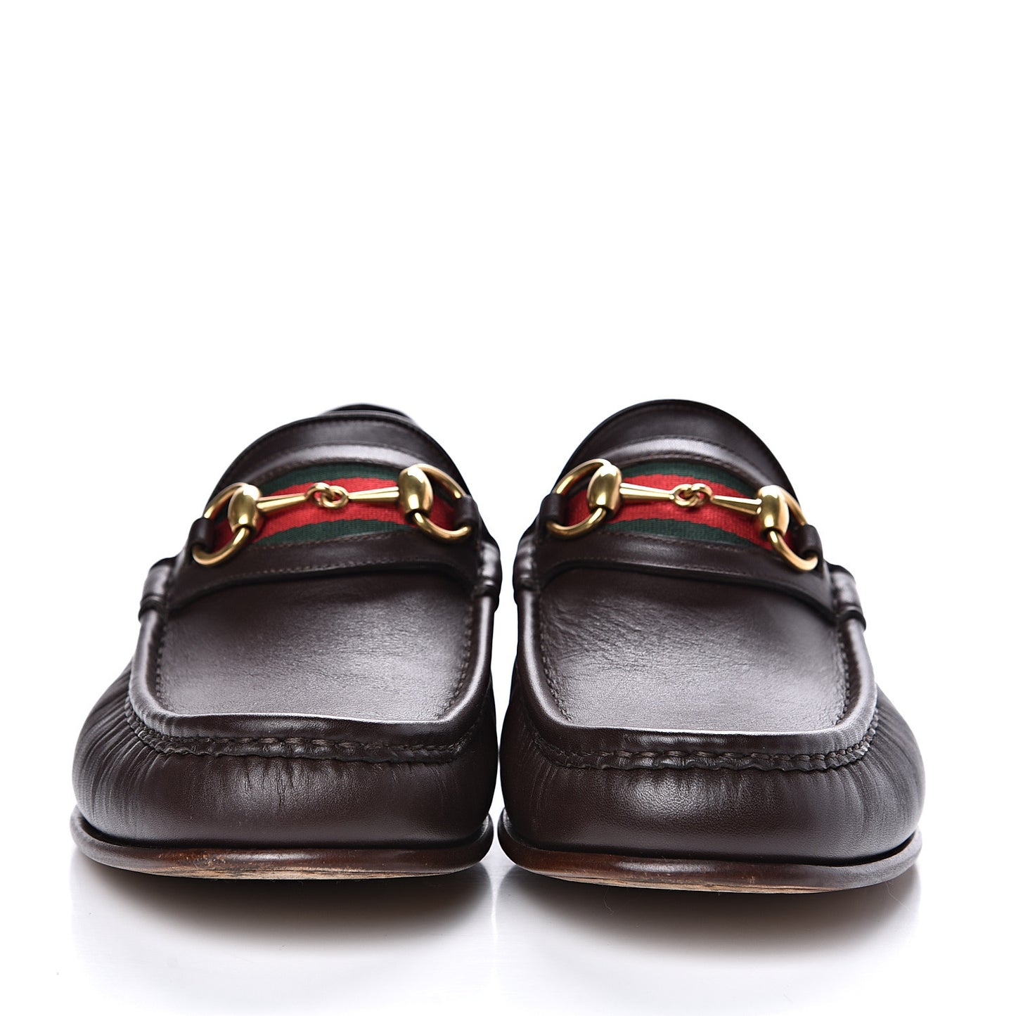 Calfskin Cirano Lux Web Mens 1953 Horsebit Loafers 8.5 Brown