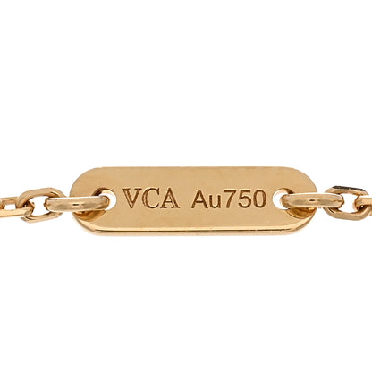 Van Cleef & Arpels 18K Yellow Gold Mother of Pearl Sweet Alhambra Butterfly Bracelet 3 of 5