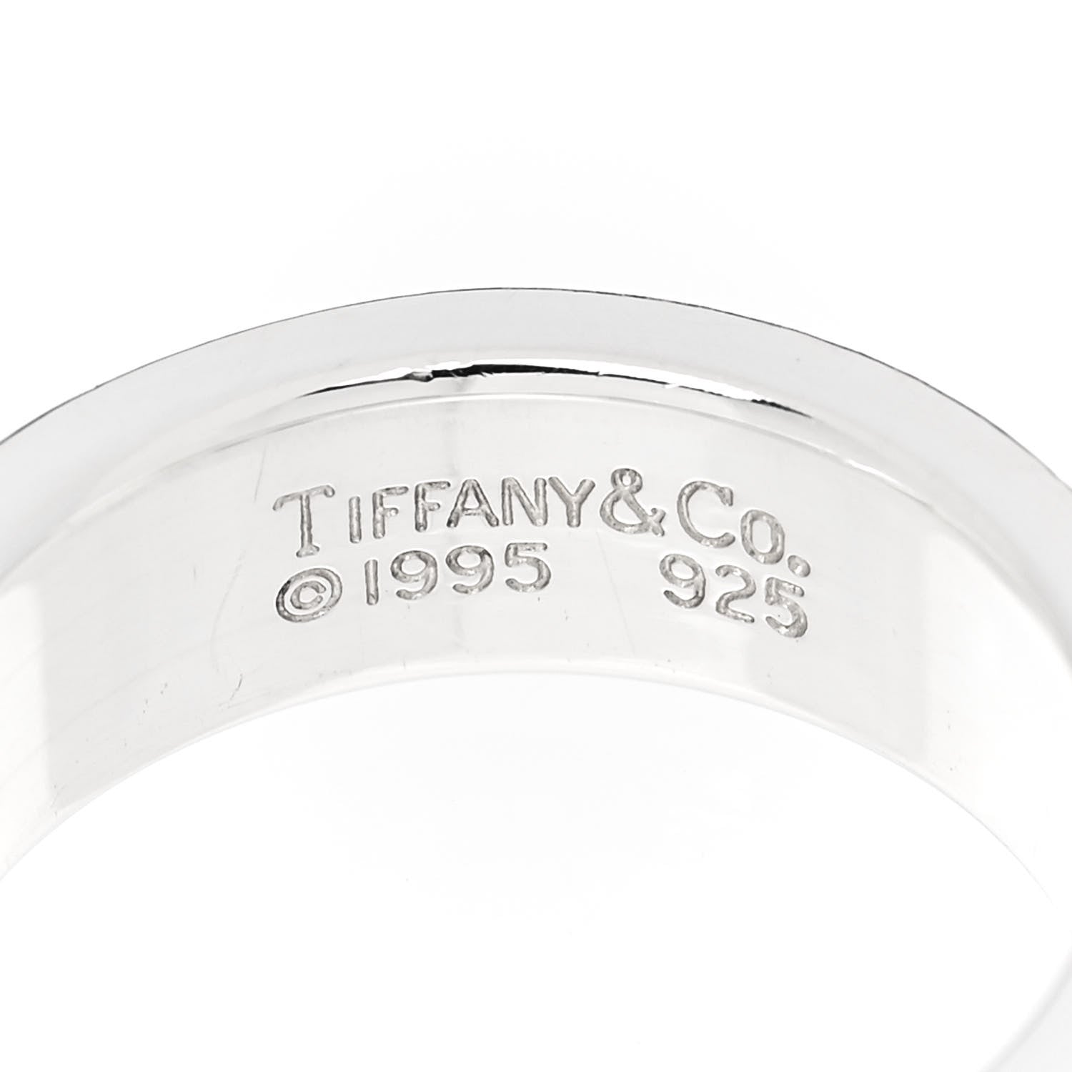 Tiffany Sterling Silver Atlas Ring 51 5.75 4 of 5