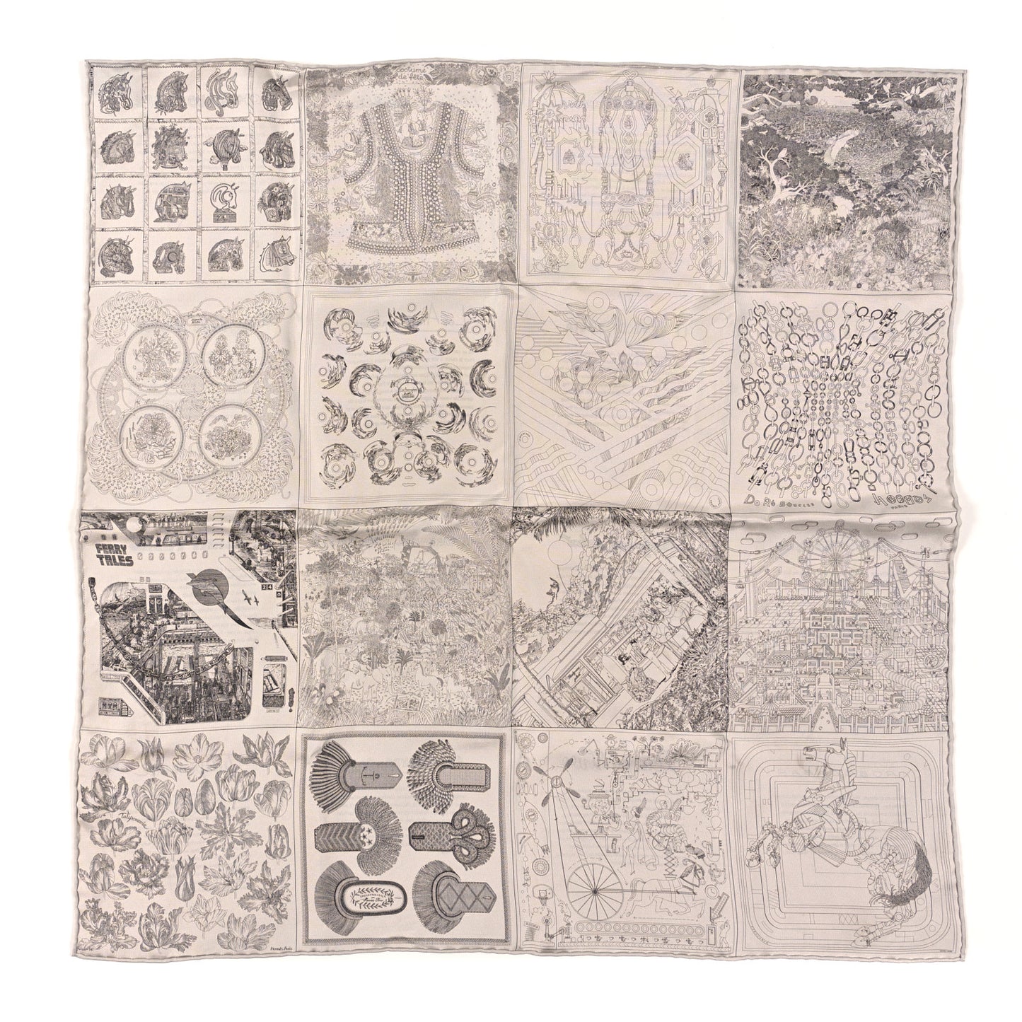 Silk Etonnant Double Face Scarf 70