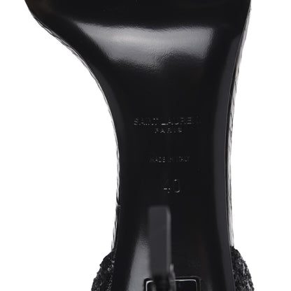 Saint Laurent Glitter Opyum Sandals 40 Black 7 of 7