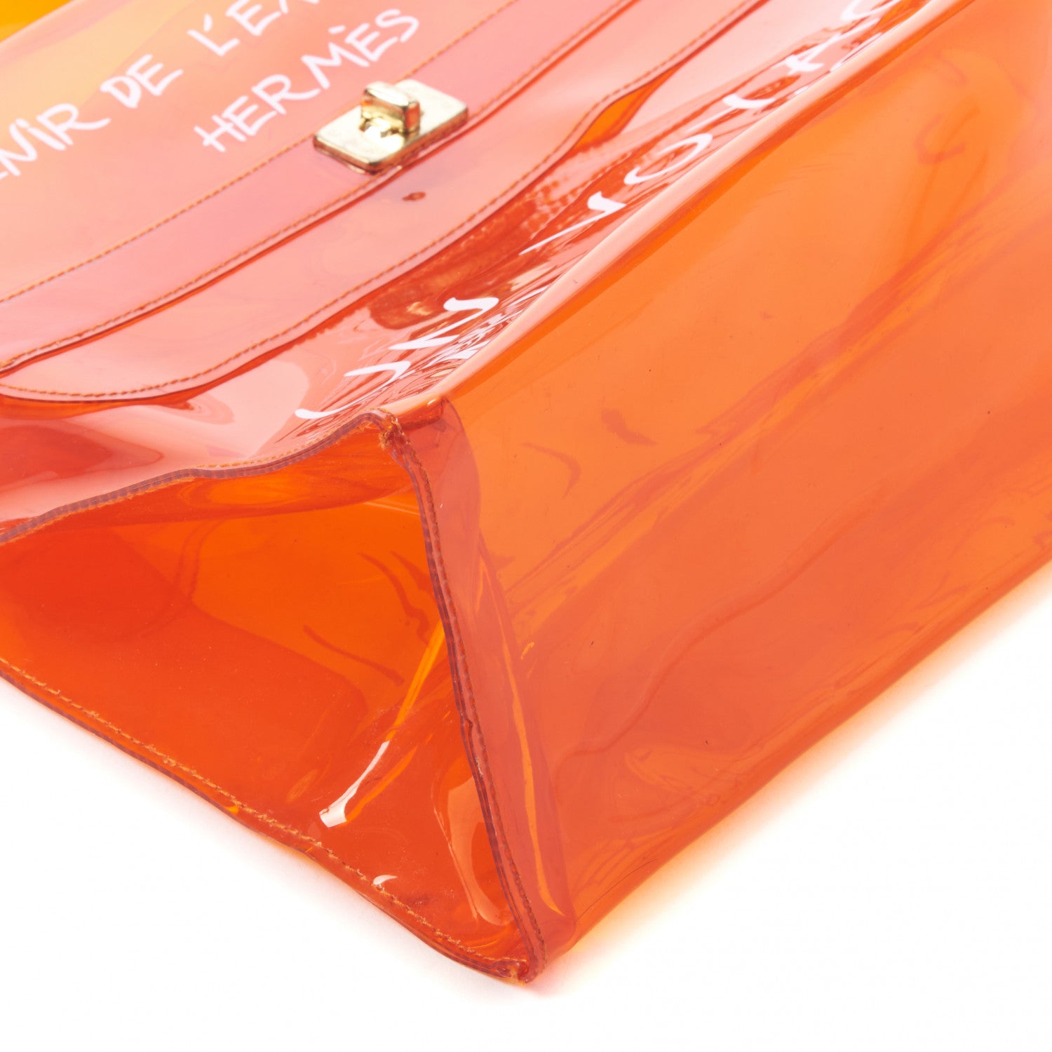 Hermes Vinyl Souvenir De L'Exposition Kelly Orange 6 of 8