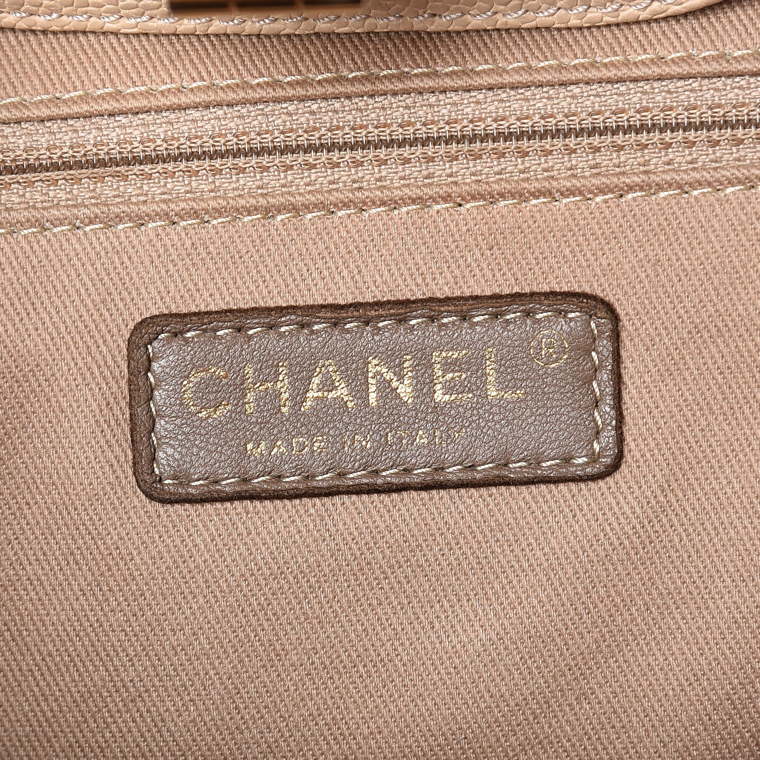 Chanel Caviar Large Edy Reissue Tote Beige 6 of 10