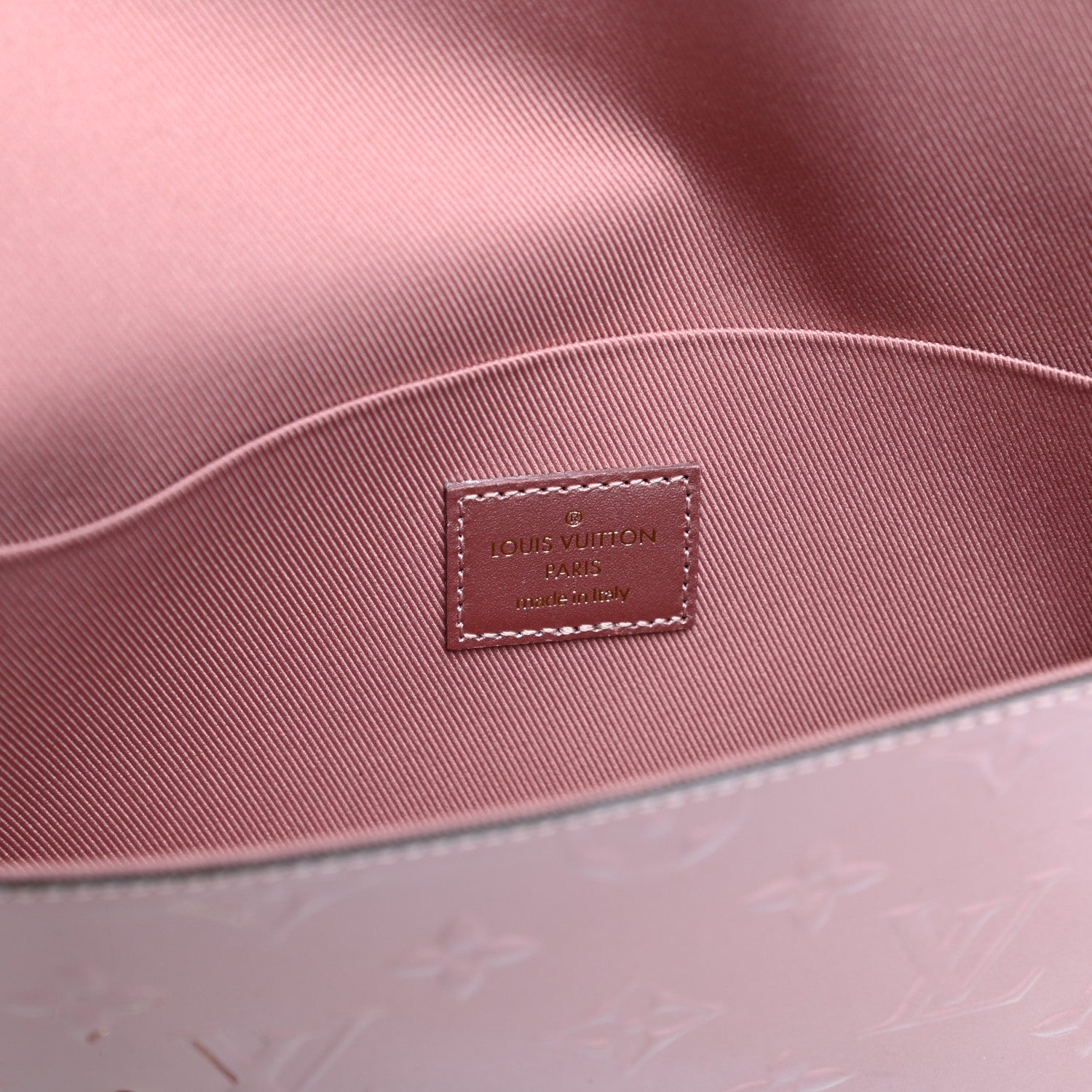 Louis Vuitton Vernis Pochette Felicie Chain Wallet Metallic Pale Pink 6 of 13