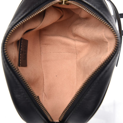 Gucci Calfskin Matelasse Mini GG Marmont Chain Shoulder Bag Black 5 of 8