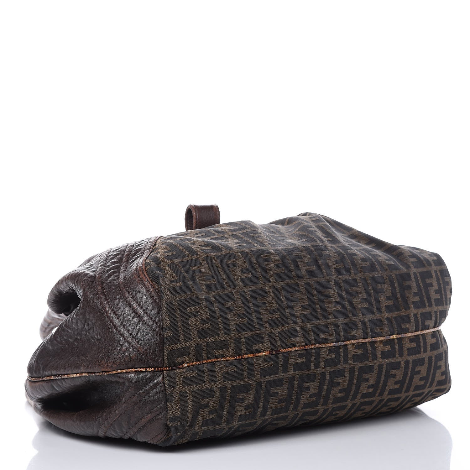 Fendi Zucca Nappa Nuvolata Vitello Tortuga Spy Tobacco Moro 4 of 17