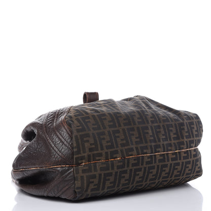 Fendi Zucca Nappa Nuvolata Vitello Tortuga Spy Tobacco Moro 4 of 17