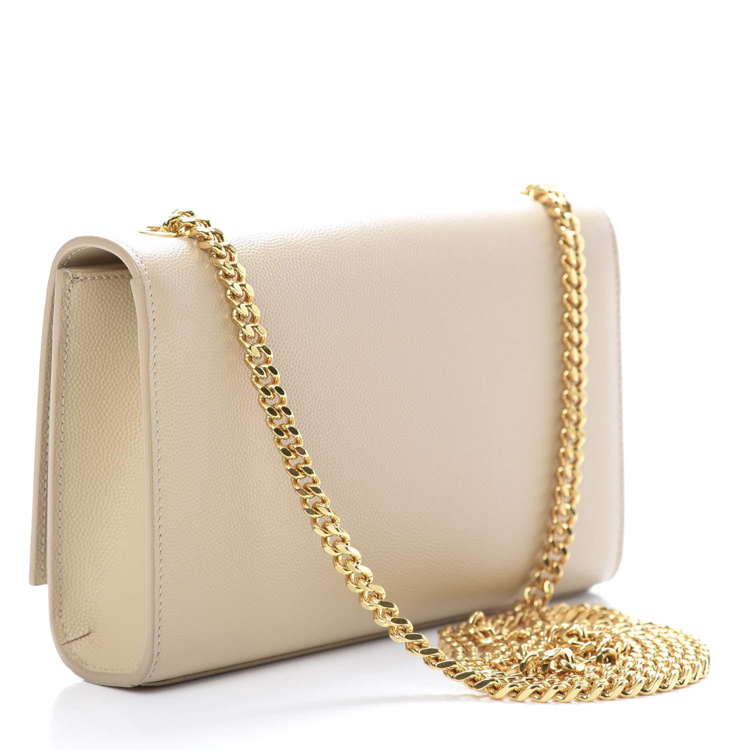 Saint Laurent Grain De Poudre Small Monogram Kate Satchel Nude Powder 3 of 11