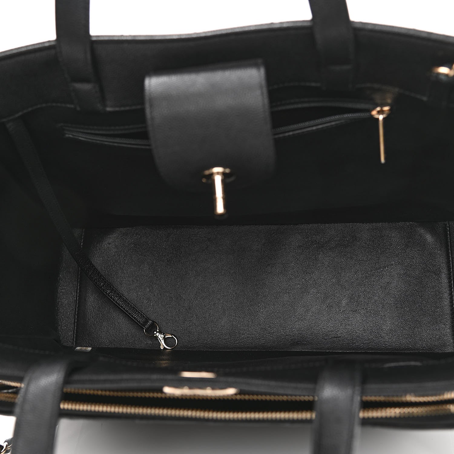 Chanel Caviar Quilted Large Business Affinity Shopping Bag Black 5 of 13