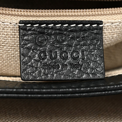 Gucci Dollar Calfskin Interlocking G Crossbody Bag Black 7 of 10