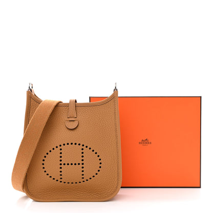 Hermes Taurillon Clemence Evelyne TPM Biscuit 11 of 11