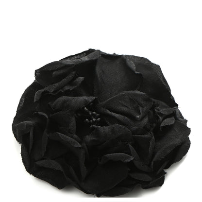 Gucci Silk Flower Brooch Black 1 of 5