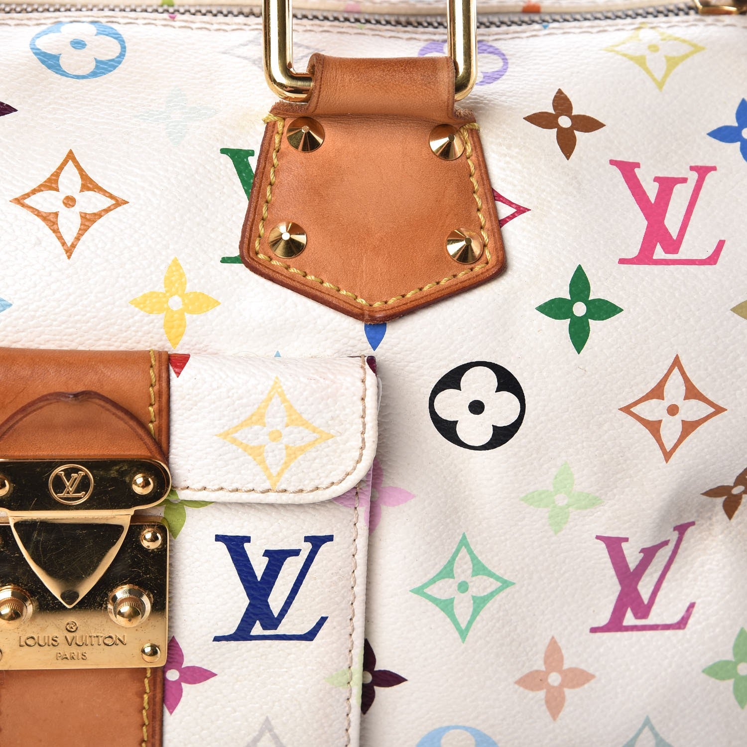 Louis Vuitton Monogram Multicolor Speedy 30 White 20 of 23