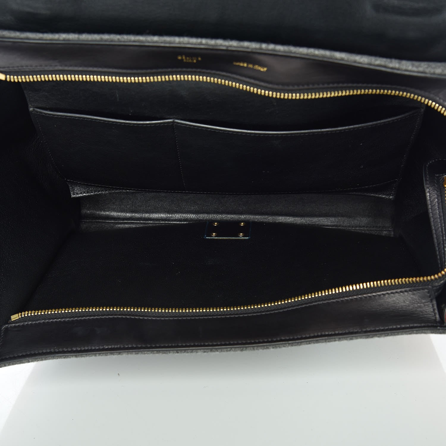 Celine Felt Smooth Calfskin Tri-color Medium Trapeze Brick 8 of 14