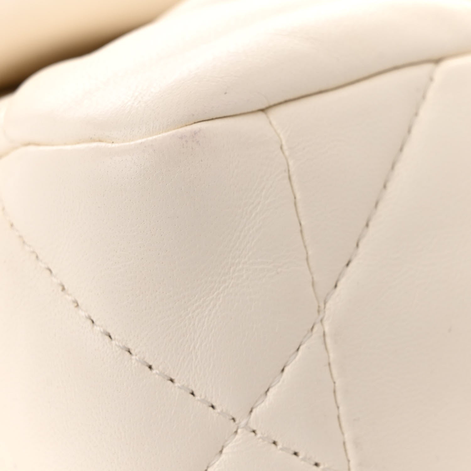 Chanel Goatskin Quilted Medium Chanel 19 Flap White 12 of 14