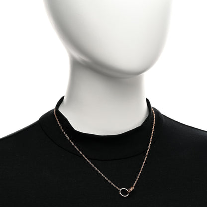 Cartier 18K Pink Gold Interlocking LOVE Necklace 2 of 5