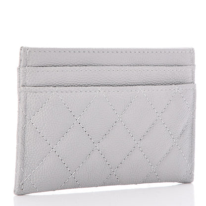 Chanel Caviar Quilted Boy Card Holder Grey 3 of 8