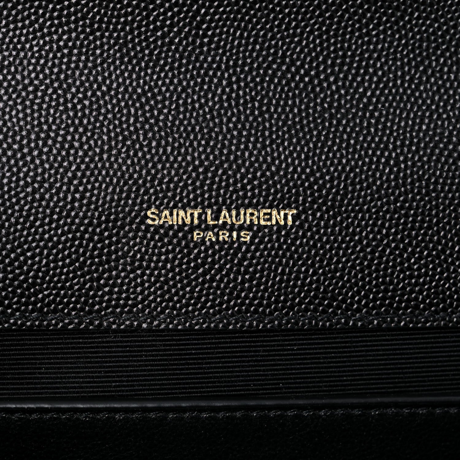 Saint Laurent Grain De Poudre Textured Mixed Matelasse Triquilt Medium Monogram Satchel Black 7 of 8