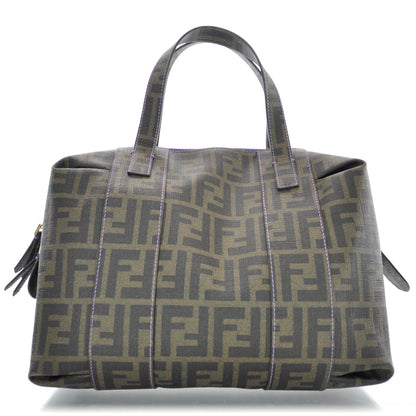 Fendi Zucca Spalmati Bowler Tobacco Viola 1 of 10