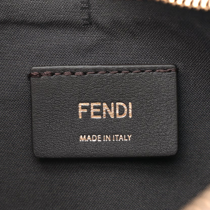 Fendi Fabric Jacquard Vitello Grace FF 1974 Small Fendigraphy Hobo Bag Tobacco Moro Ebano 6 of 11