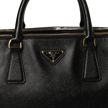 Prada Saffiano Large Galleria Double Zip Tote Black 10 of 13