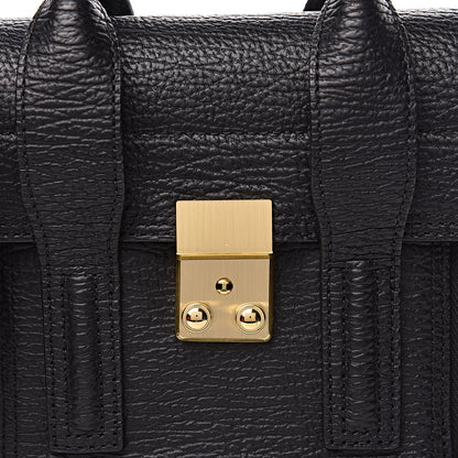 3.1 Phillip Lim 3.1 Textured Calfskin Mini Pashli Satchel Black 9 of 9