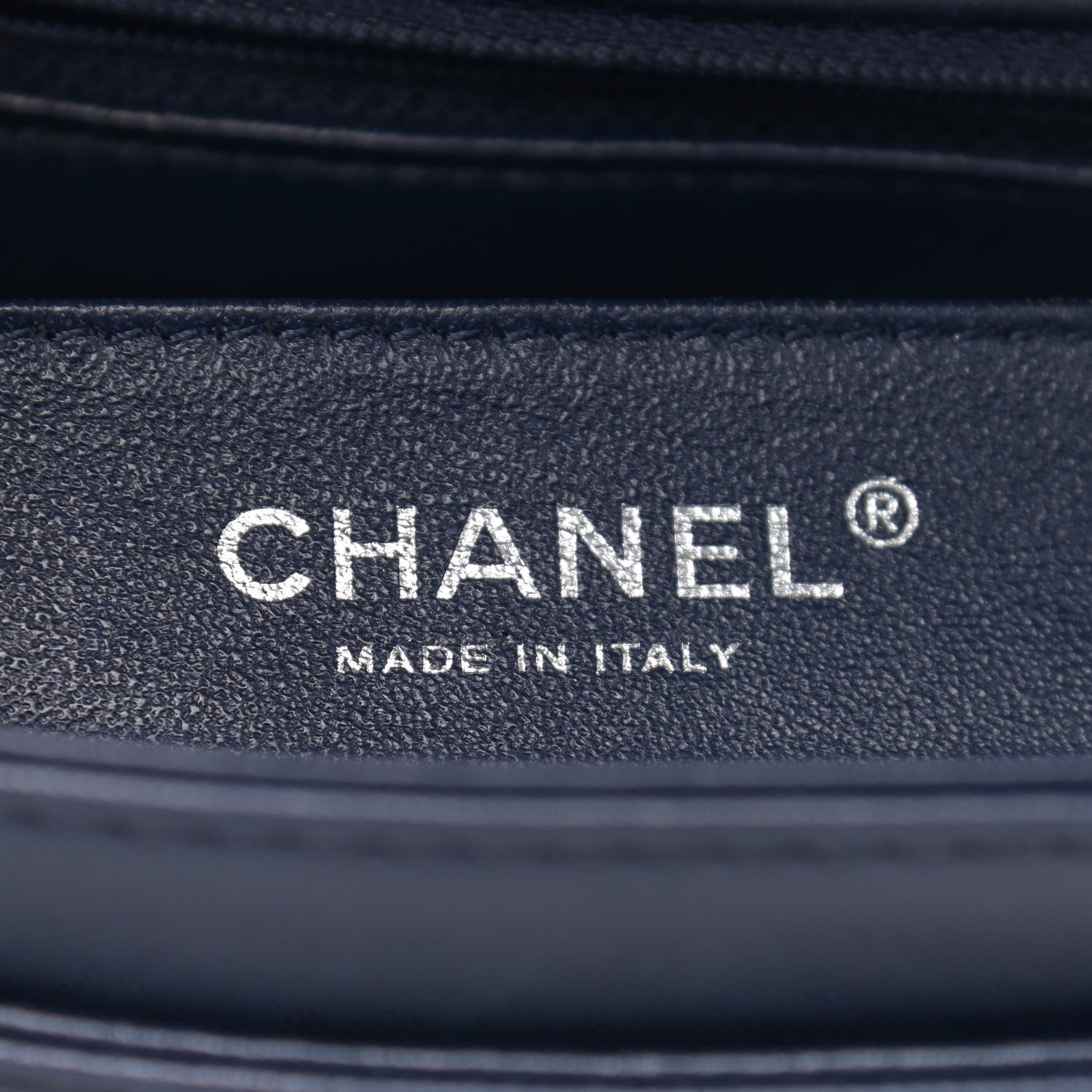 Chanel Lambskin Quilted Large Geometric Flap Navy 9 of 10