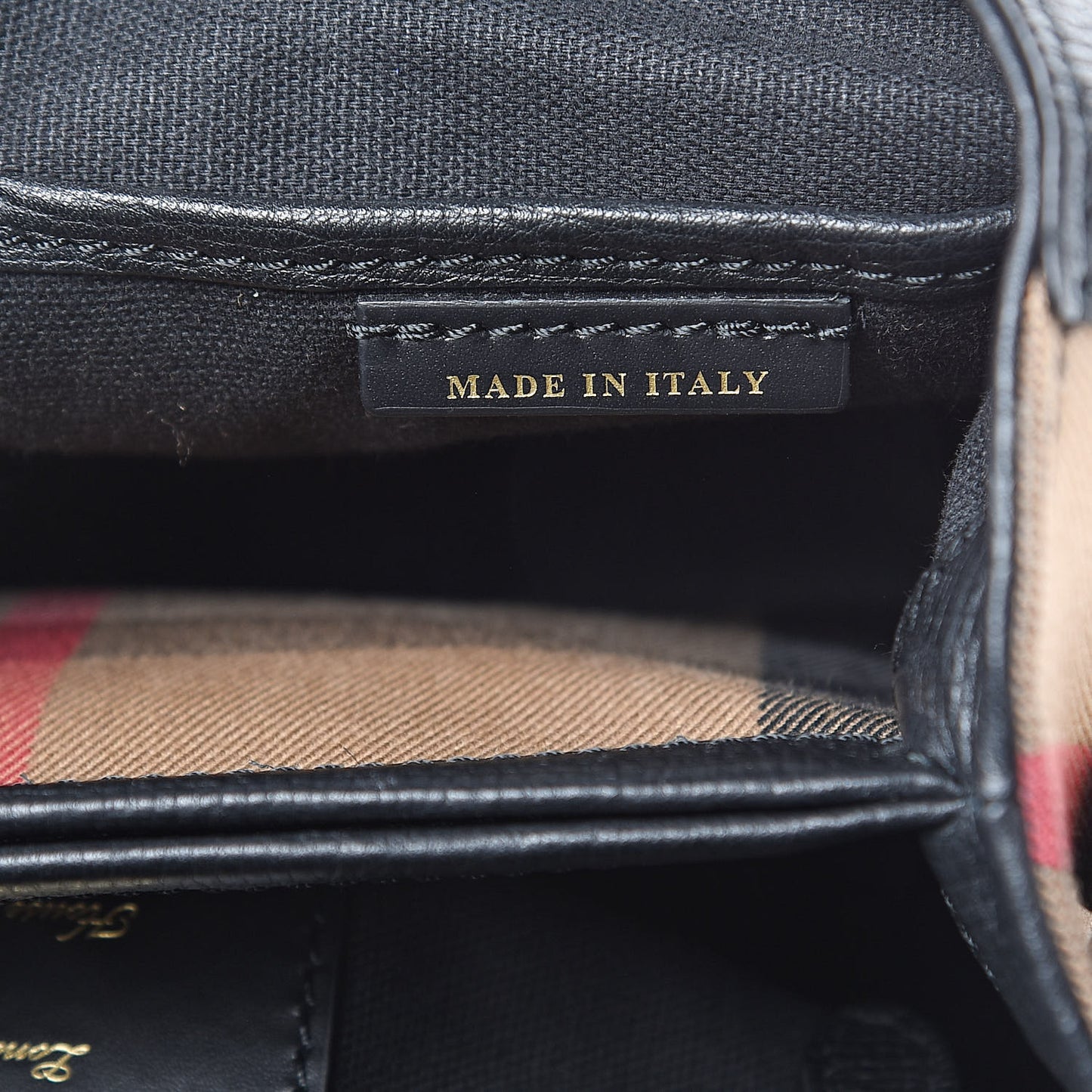 Derby Calfskin House Check Small Camberley Black