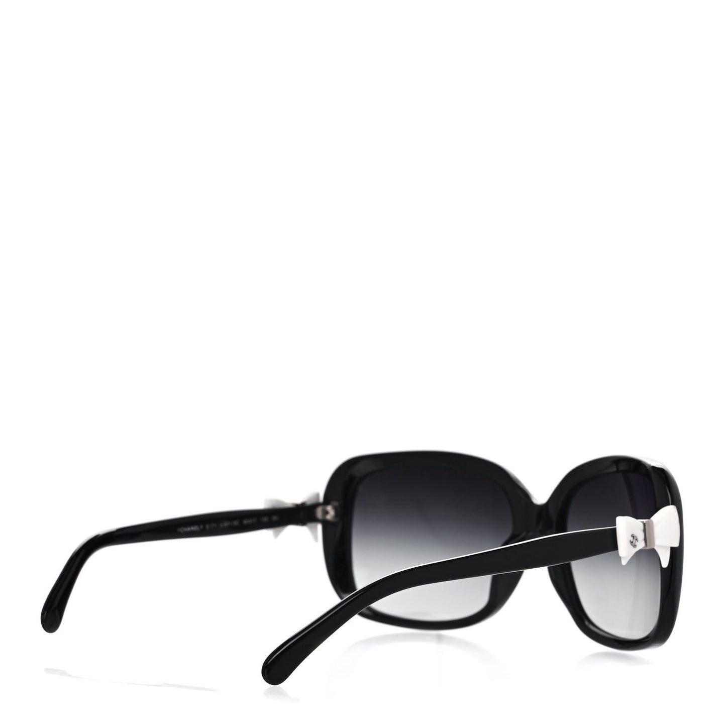 Acetate CC Bow Sunglasses 5171 Black White