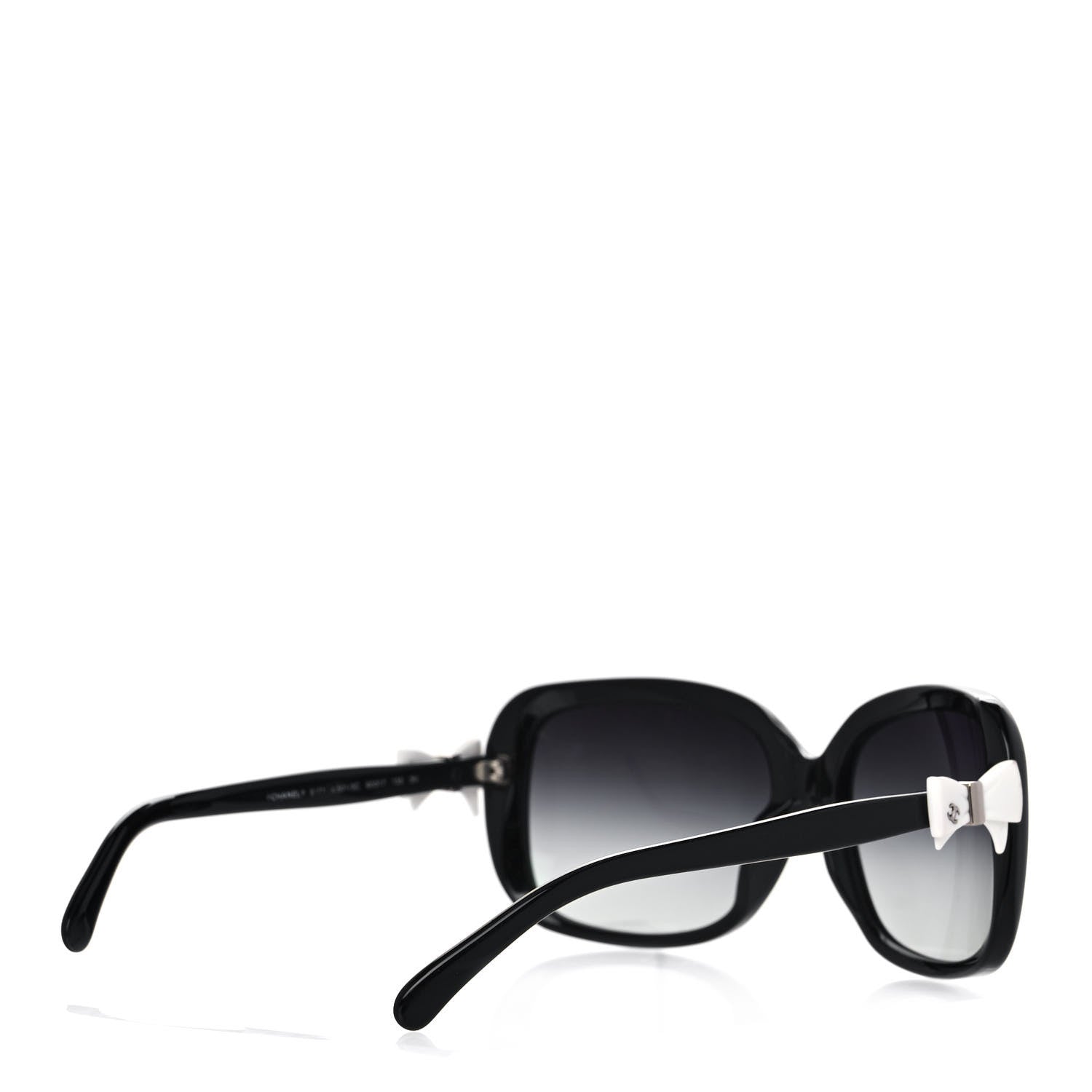 Chanel Acetate CC Bow Sunglasses 5171 Black White 4 of 9
