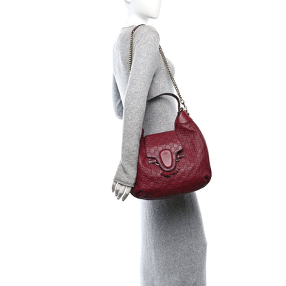 Gucci Soft Guccissima Medium Emily Hobo Classic Ruby 2 of 10