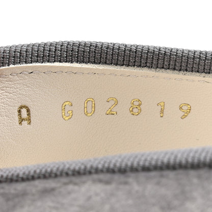 Chanel Velvet Cap Toe Ballerina Flats 36.5 Grey Green 9 of 12