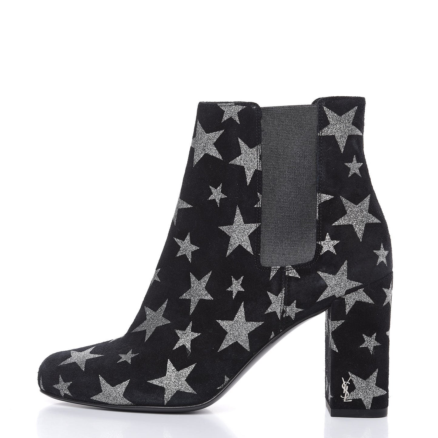 Suede Glitter Stars Babies 90 Ankle Boots 37 Black Argent