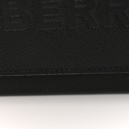 Burberry Grained Calfskin Embossed Porter Continental Wallet Black 8 of 9