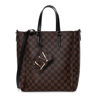 Louis Vuitton Damier Ebene Belmont MM Black 1 of 12