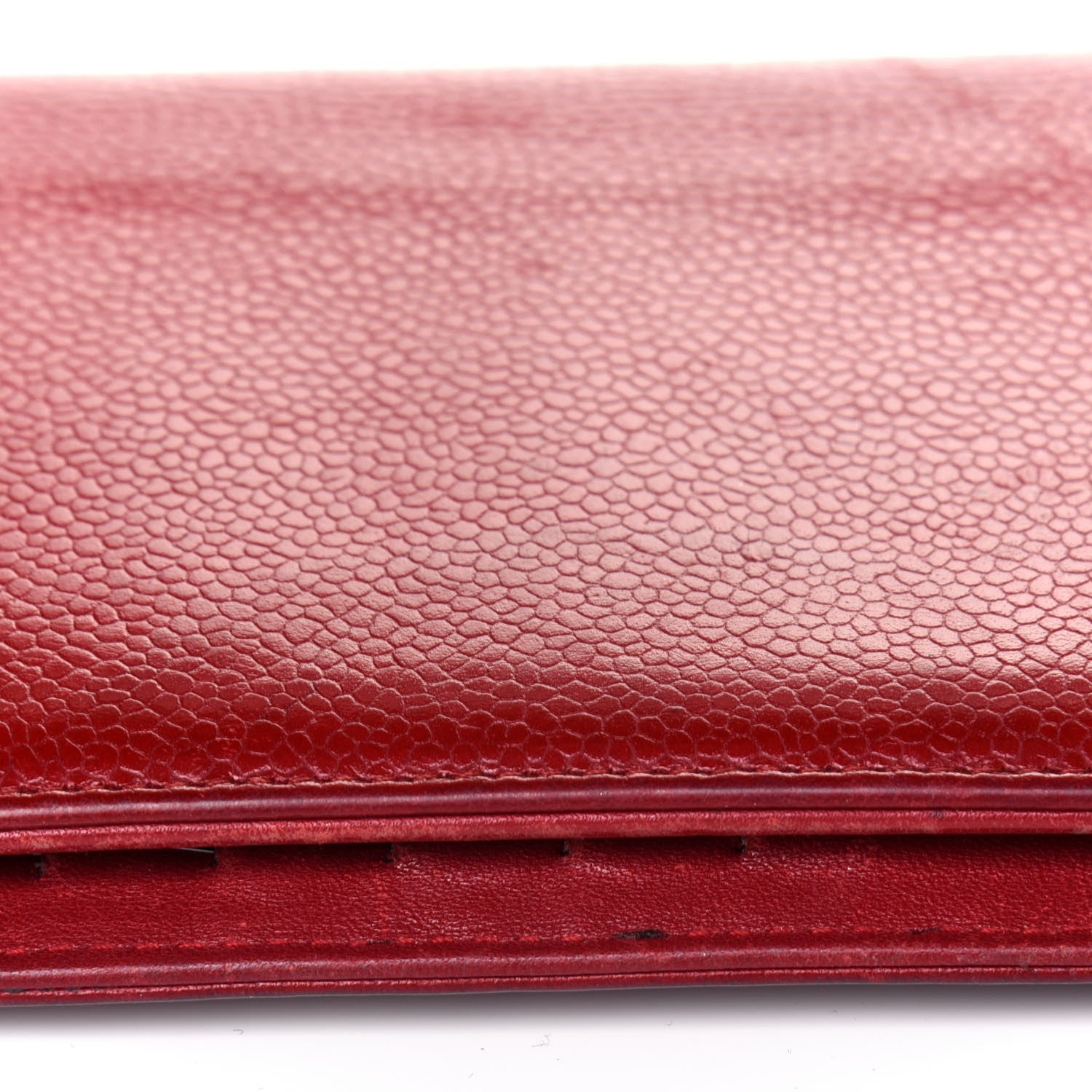 Chanel Caviar Timeless CC Yen Wallet Red 18 of 27