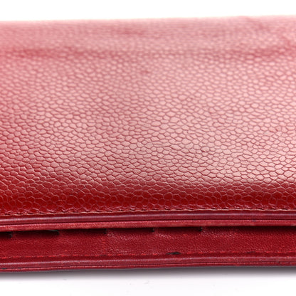 Chanel Caviar Timeless CC Yen Wallet Red 18 of 27