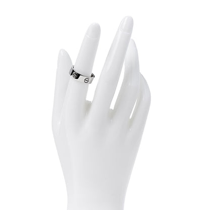 Cartier 18K White Gold 5.5mm LOVE Ring 54 6.75 2 of 4