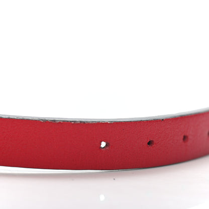 Valentino Garavani Calfskin VLogo Bracelet Red 5 of 5