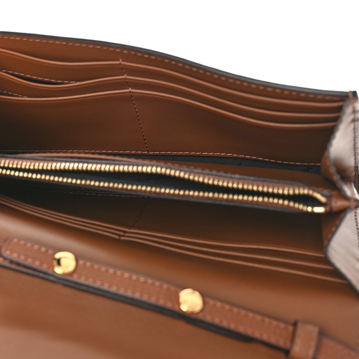 Derby Calfskin House Check Henley Wallet On Chain Tan