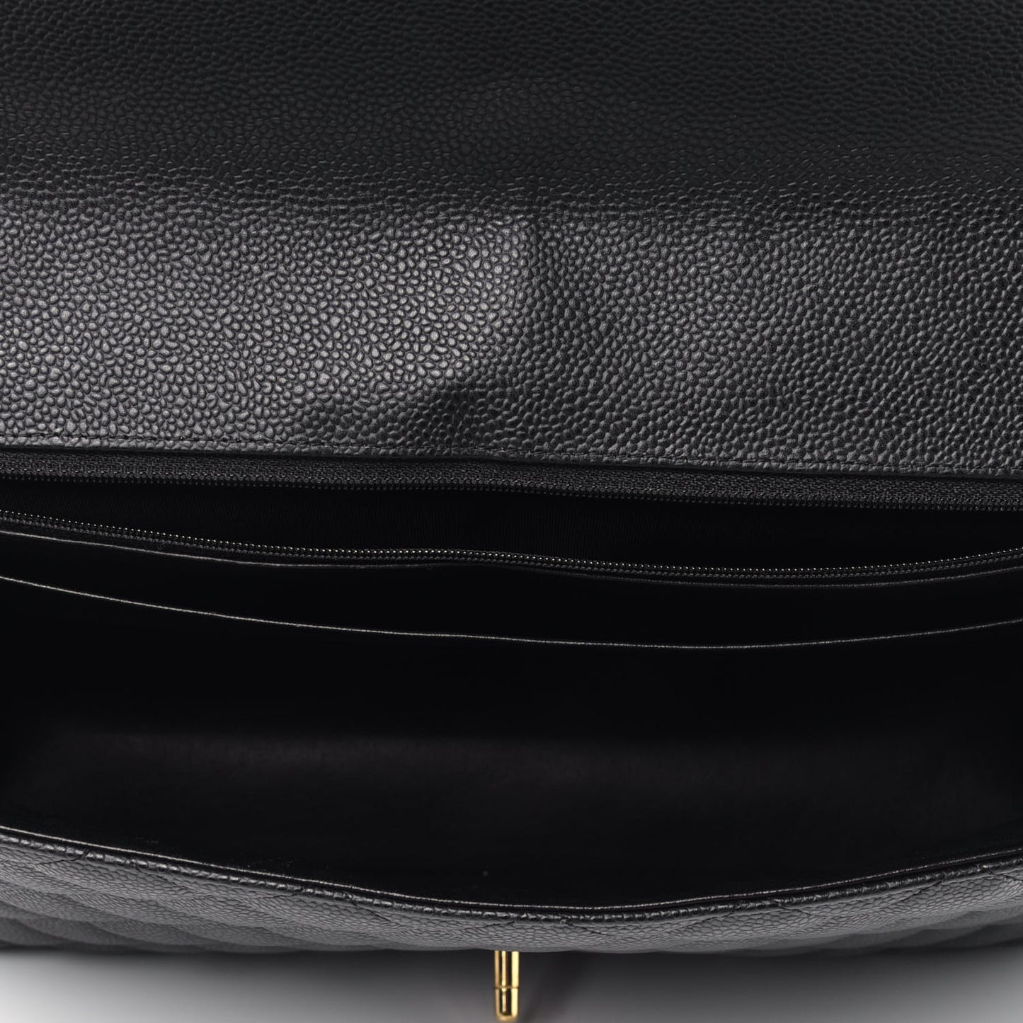 Caviar Quilted Maxi Single Flap Black