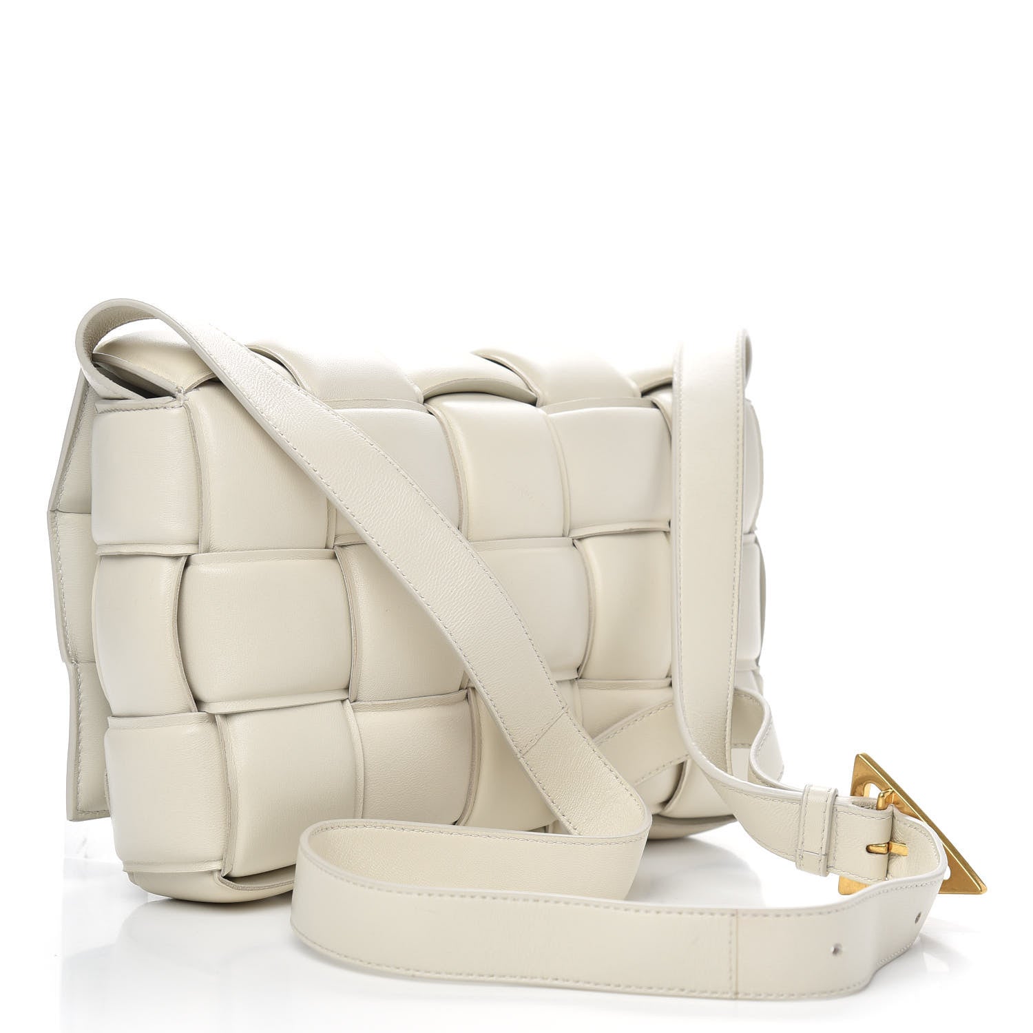 Bottega Veneta Nappa Maxi Intreccio Padded Cassette Crossbody Bag Chalk 3 of 8