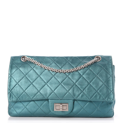 Chanel Metallic Calfskin Quilted 2.55 Reissue 227 Flap Turquoise 1 of 7