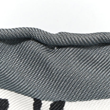 Hermes Silk Jeu De Soie Scarf 90 Gris Menthol White 10 of 10