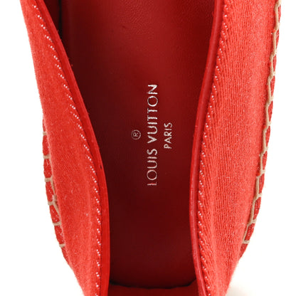 Louis Vuitton Canvas Waterfall Espadrille 38 Rouge 8 of 9